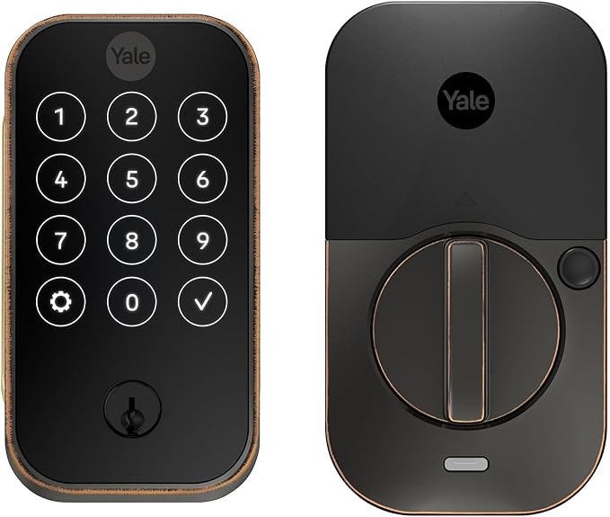 Yale Assure Lock 2 – Oil Rubbed Bronze Smart Lock for Front Door with Keypad and Adjustable Entry Codes (No Wi-Fi) and Deadbolt – Secure Keyless Entry Door Lock, YRD420-BLE-0BP