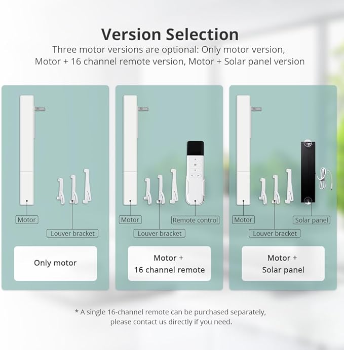 Blindsmart Motorized Plantation Shutters Opener, Automatic Plantation Shutters Opener for Windows Inside - App/Voice Control (Zigbee Version, Motor with Solar Panel)