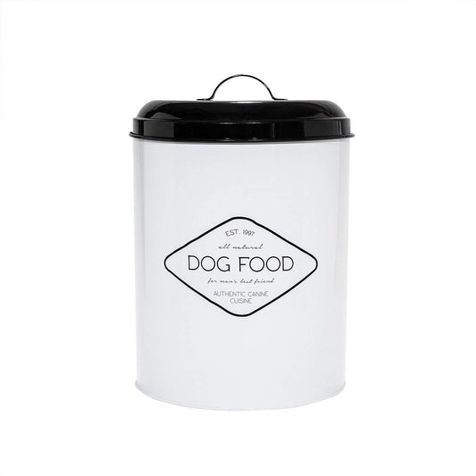 Amici Pet Buster All Natural Canister, Metal Storage Container with Handle Lid & Silicone Gasket Seal, Minimal Countertop Food Bin for Pantry, Pet Treats & Kitchen Dry Goods - 272 Oz (10.5"L x 14""H)"