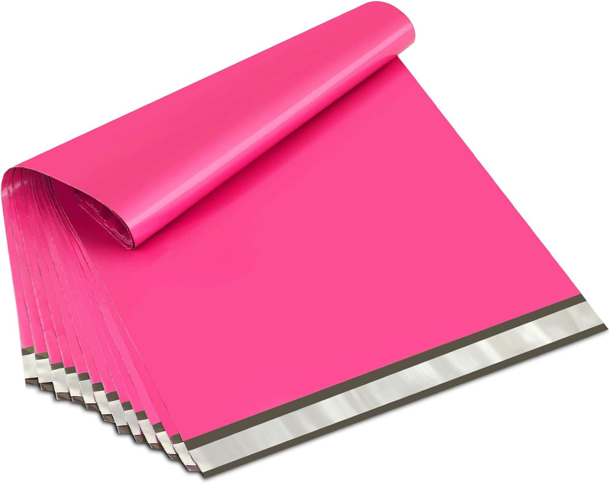 UCGOU Poly Mailers 19x24 Inch Hot Pink 50 Pack Extra Large Shipping Bags Strong Thick Mailing Envelopes Self Seal Adhesive Waterproof and Tear Proof Boutique Postal for Clothing Quilt and More