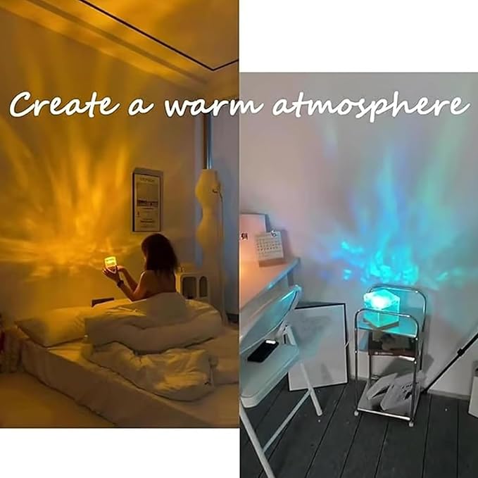 Magical Northern Lights For Your Room, Magic Northern Light, Aurora Night Light Projector With Remote Control, Color-Changing Mood Ocean Light For Home, Relaxation & Decor (3 Colors * 2, Plug-in)