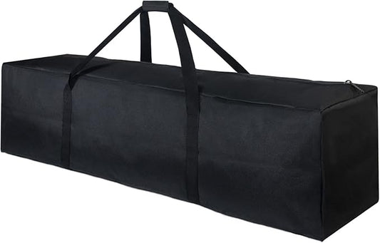 TOPDesign 46 Inch Extra Large Zippered Duffel Bag for Travel Camping Sports Equipment Storage, Waterproof Foldable Luggage Bag with Padded Handles