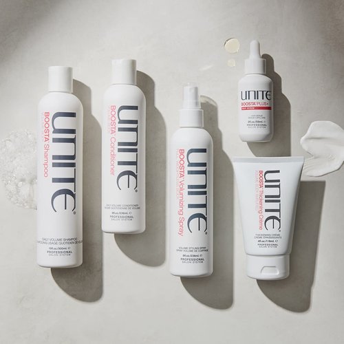 UNITE Hair – BOOSTA Shampoo & Conditioner – Volumizing – Body, Hydrates, Shines, Protects, 10oz, 8oz