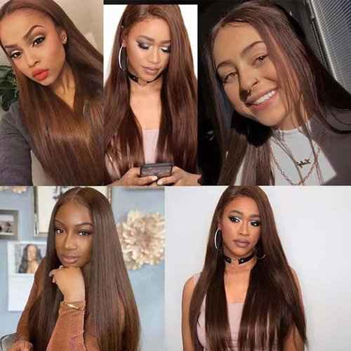 Condescension Human Hair Bundles 20 22 24 Inch Blonde Light Brown Straight Bundles Human Hair Unprocessed Brazilian Virgin Quick Weave Hair for Black Women