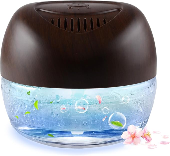 Purifier Air Washer, Air Fresher Aroma Diffuser for Home, Office, Air Purifier with Night Light (Brown)