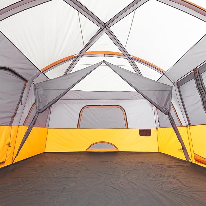 CORE Tent for Family Camping | 10 Person / 11 Person / 12 Person Large Multi Room Cabin Tents for Car Camping & Outdoor Adventures