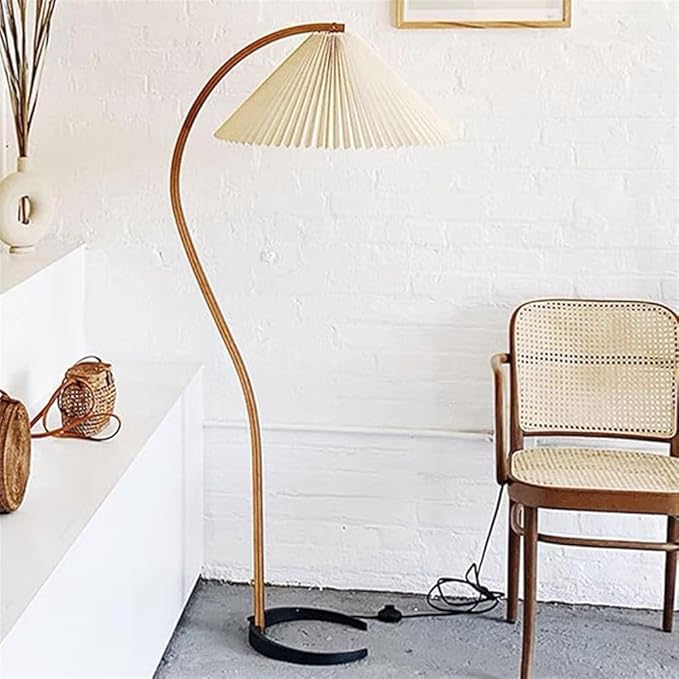 Nordic Minimalist Corner Floor Lamp | Simple Warm Light for Living Room, Bedroom | Creative Net Red Design