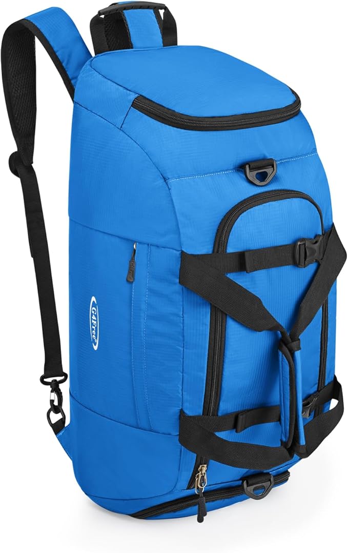 G4Free 40L 3-Way Duffle Bag Backpack Gym Bag for Men Women Sports Duffel Bag with Shoe Compartment Travel Backpack Luggage