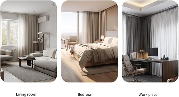 Automatic Curtain Opener, Smart Curtains with Remote, WiFi & Bluetooth Control, Silent Motor, Compatible with Assistant, Shortcuts, T Track, U Rail, Roman Rod
