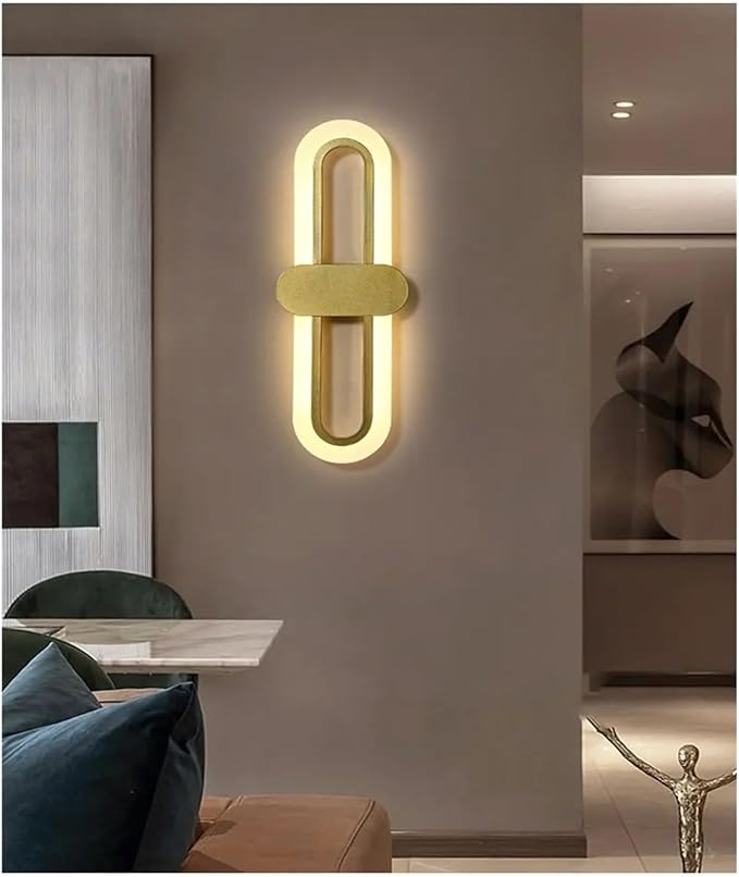 Modern Minimalist Living Room Background Wall Led Three-Color Light-Changing Wall Lamp Simple Aisle Balcony Lamp