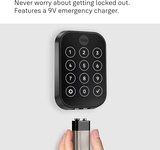 Yale Assure Lock 2 with Wi-Fi – Satin Nickel Smart Lock for Front Door with Keypad, App Control, Backup Key, and Deadbolt – Secure Keyless Entry Door Lock, YRD450-WF1-619