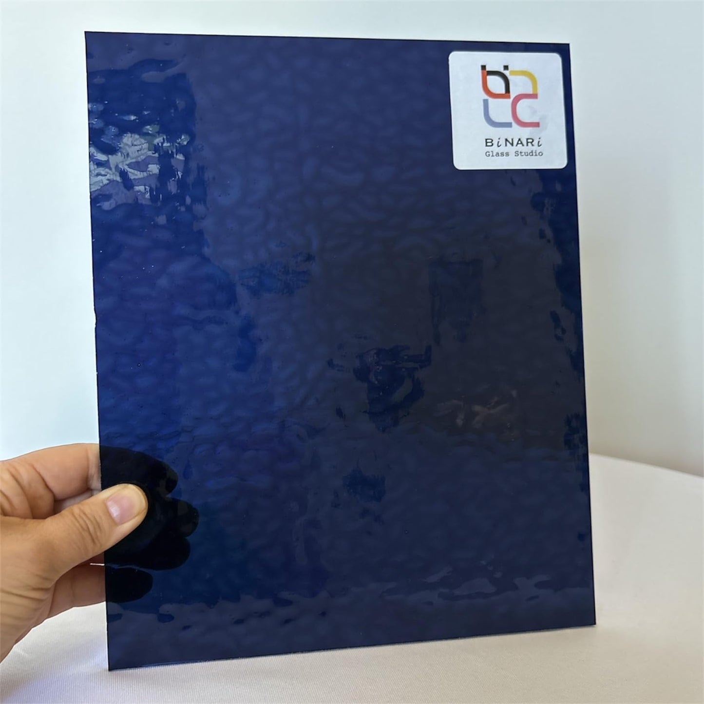 Wissmach Stained Glass Sheet : Midnight Blue English Muffle (8"x12""-1 Sheet) | Curated by BiNARi Glass"