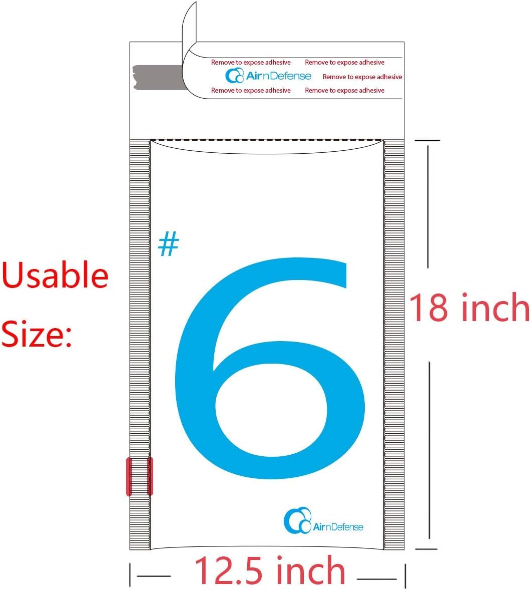 50/100/200/300/400/500 pcs #6 12.5x19 Poly Bubble Padded Envelopes Mailers Shipping Bags AirnDefense (500)