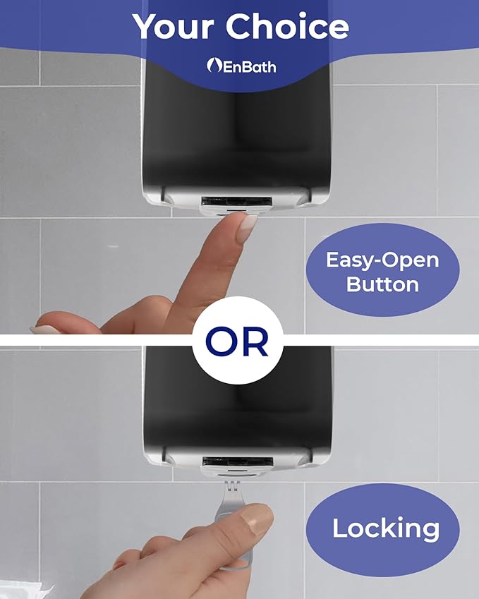 Programmable Commercial Air Freshener for Businesses or Home, Black LCD Automatic Bathroom Air Freshener Spray Dispenser- Schedule by Day, Time Period, Spray Frequency- Plus Days to Refill Countdown