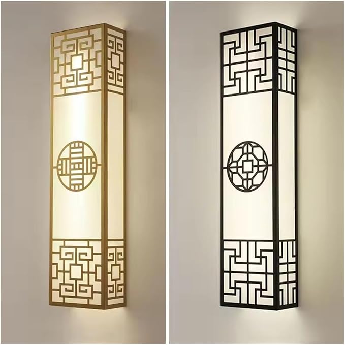 Chinese Style Bedroom Wall Lamp Strip Shaped Zen Background Wall Bedside Lamp Living Room Hallway Stairs Hotel Lighting,Elegant