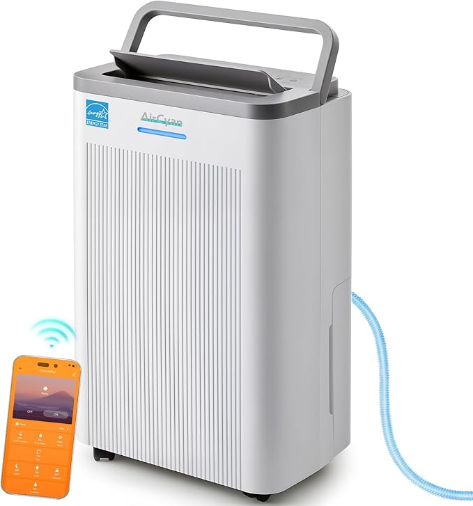 4500 Sq.Ft Most Efficient Energy Star 2025 Dehumidifier for Basement, Max 65 Pint Smart Dehumidifier with WiFi Intelligent Humidity Control,Air Purifier HEPA Filter for Home,Garage,RV