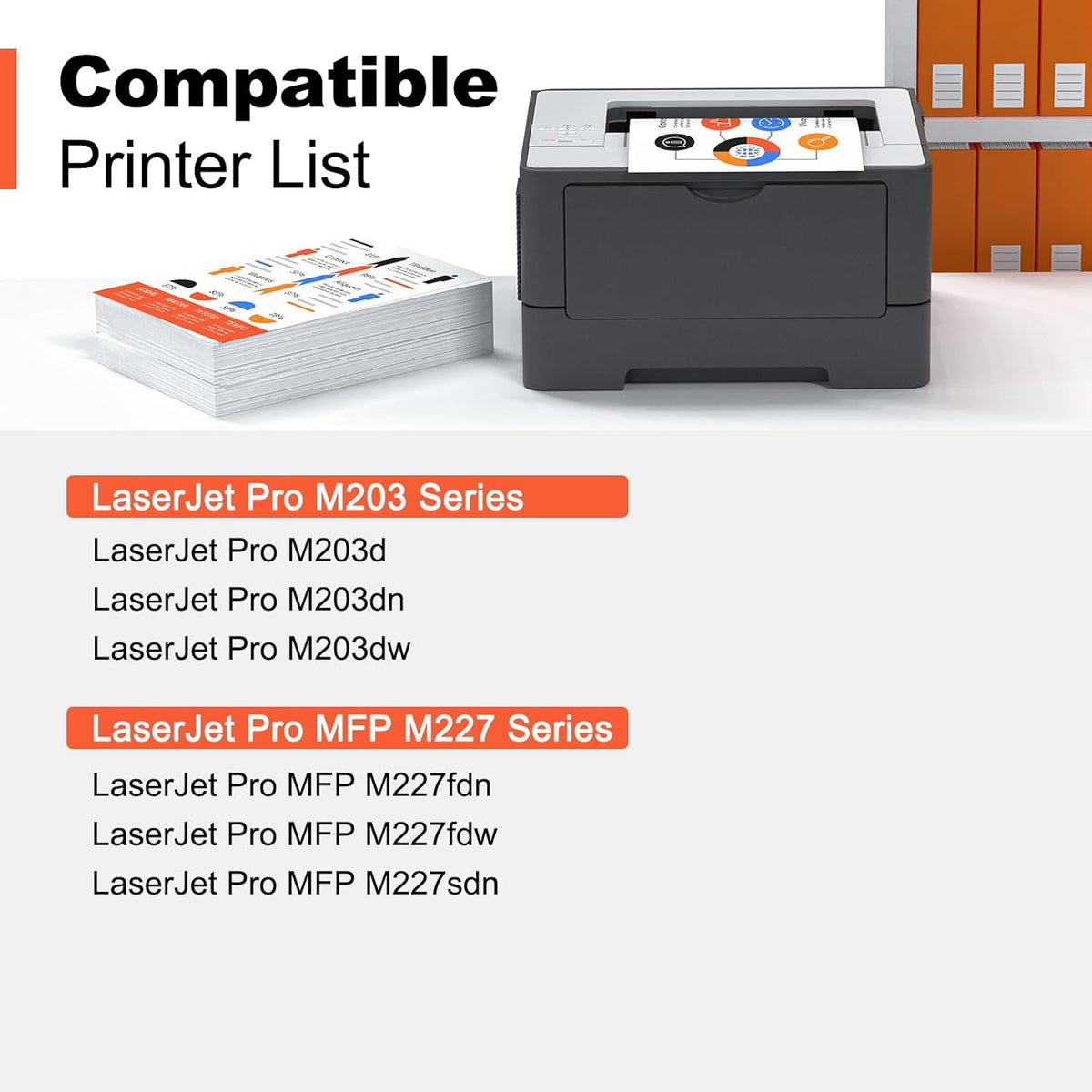v4ink Compatible 30X Toner Cartridge Replacement for HP 30A 30X CF230X Toner High Yield Black Ink with chip for use in HP Pro MFP M227fdw M227fdn M227sdn M227 M203dw M203d M203dn M203 Printer