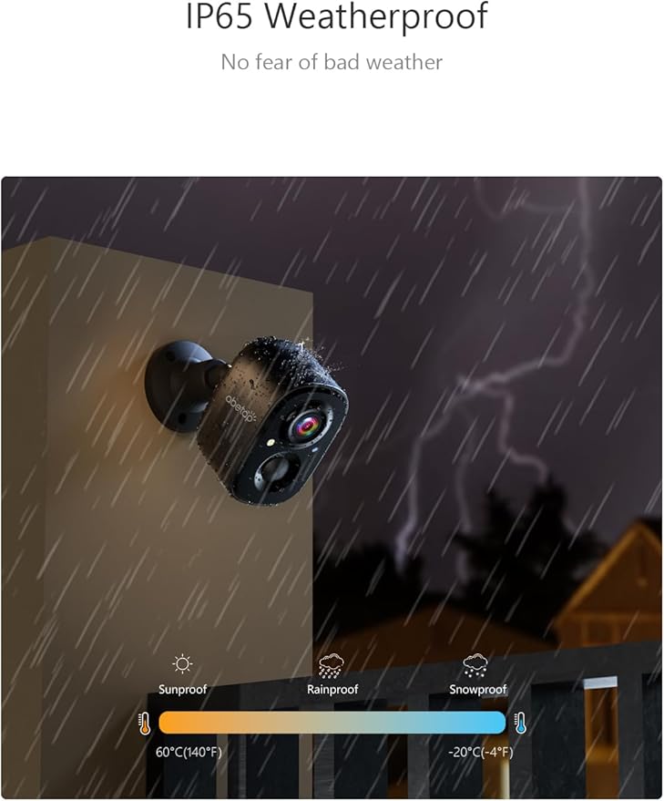 2K Wireless Security Cameras - Outdoor WiFi Security Cameras Color Night Vision, AI/PIR Detection, 2-Way Talk, Cloud/SD, Weatherproof, Battery Powered Outdoor Cameras (Black-2)