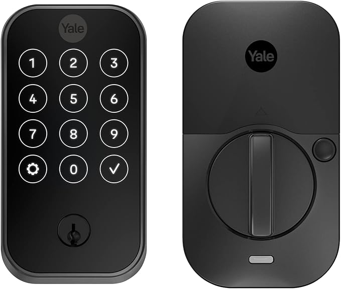 Yale Assure Lock 2 – Black Smart Lock for Front Door with Keypad and Adjustable Entry Codes (No Wi-Fi) and Deadbolt – Secure Keyless Entry Door Lock, YRD420-BLE-BSP