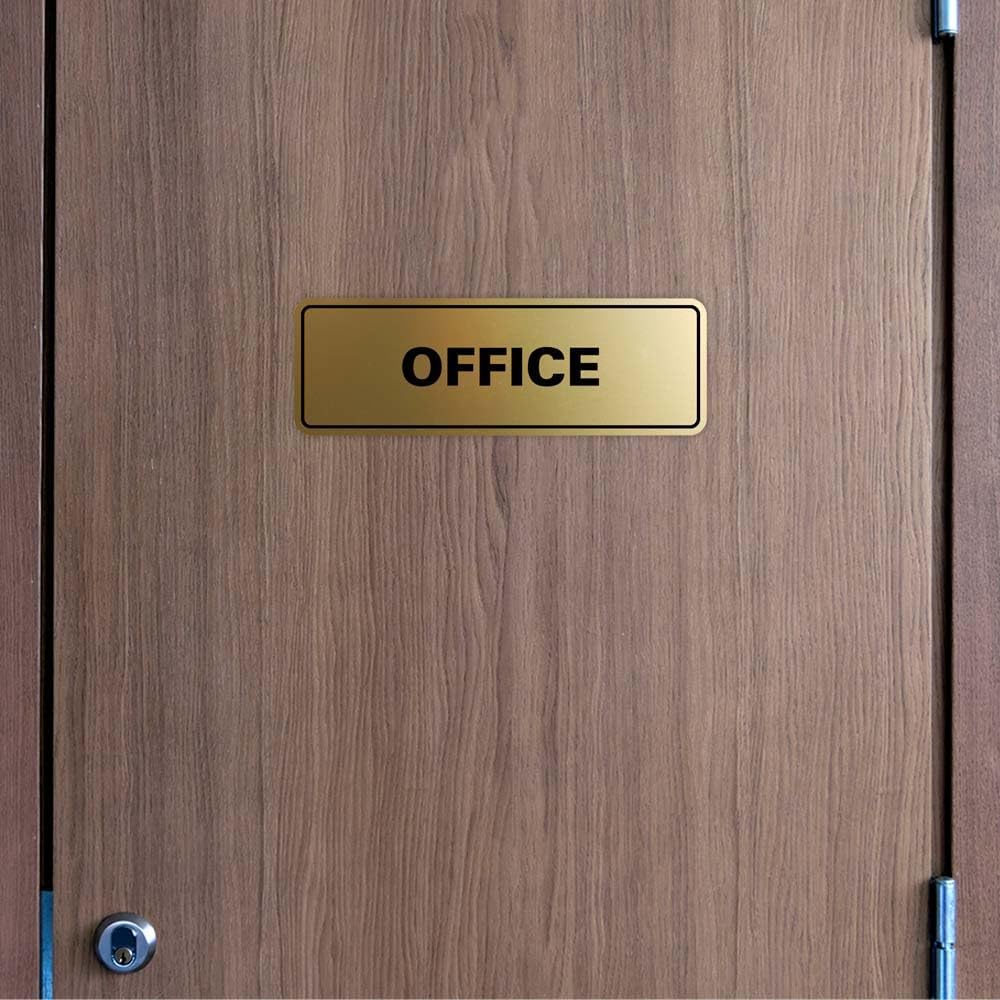 Signs ByLITA Standard Office Sign - Professional Business Signage - Easy to Install (White) - Large 2 Pack