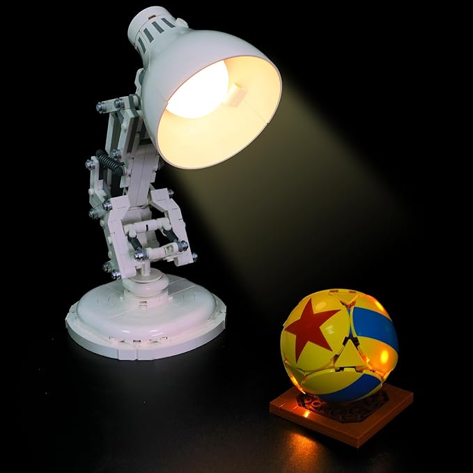 Lighting Compatible with Lego Ideas Pixar Luxo Jr. 21357, Touch Dimmer Switch Lighting Accessories for Lego Pixar Lamp(Model NOT Included)