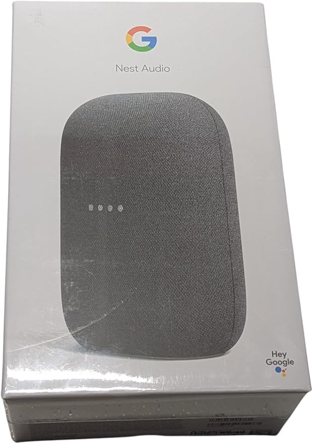 Google Audio Bluetooth Speaker - Wireless Music Streaming, Powerful Sound, Assistant Built-in, Wi-Fi and Bluetooth Connectivity, Smart Home Control, Stereo Pairing (Charcoal)