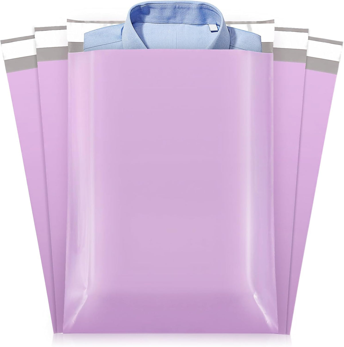 Fuxury Poly Mailers 10x13 Inch 1200 Pcs, Bulk Shipping Bags for Clothing, Strong Adhesive Shipping Envelopes for Small Business Suppliers,Waterproof Mailers Poly Bags Mailing Envelopes Light Purple