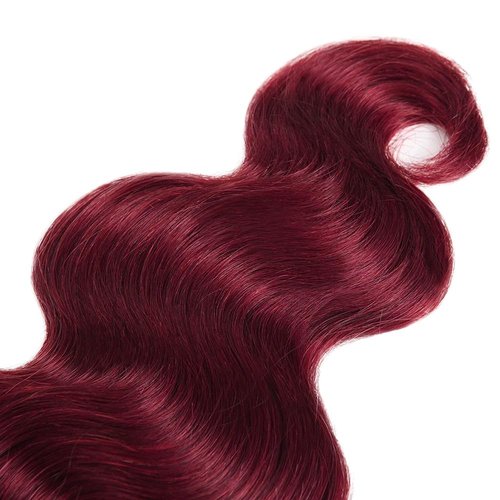 Vinmdonm 99J Human Hair Bundles Wine Red Body Wave 3 Bundles 20 22 24 inch Burgundy Bundle Human Hair Extensions for Women