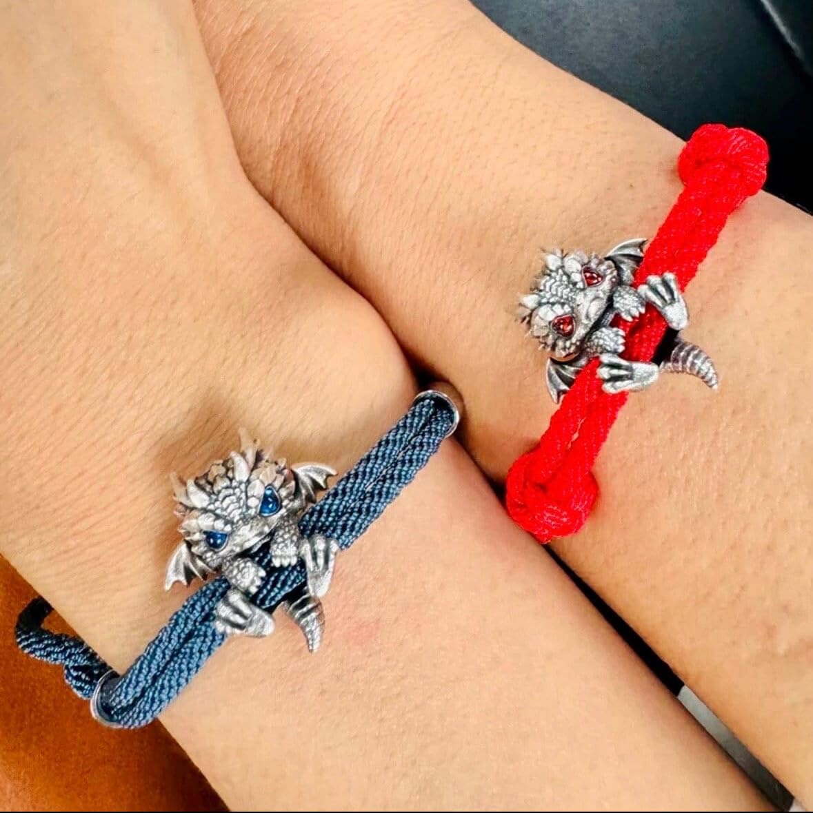 Handmade Sterling Silver Baby Dragon Charm Bracelet, Crystal gemstone eyes,Birthday gift,Friendship gift,Gift for her,Gift for him,Men jewelry,Halloween Jewelry,costum accessories