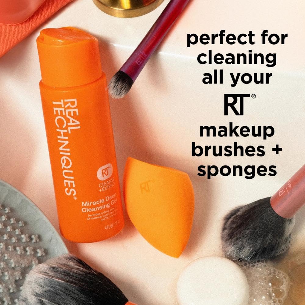 Real Techniques Miracle Deep Cleansing Gel, 4 fl. oz./118 ml Bottle