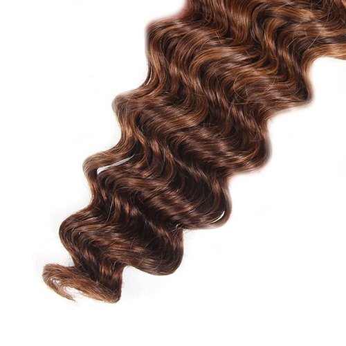 Habiliana Bundles Human Hair 16 18 20 Inch Deep Wave P4/30 Human Hair Bundles 11A Unprocessed Brazilian Virgin Quick Weave Hair Extensions for Black Women