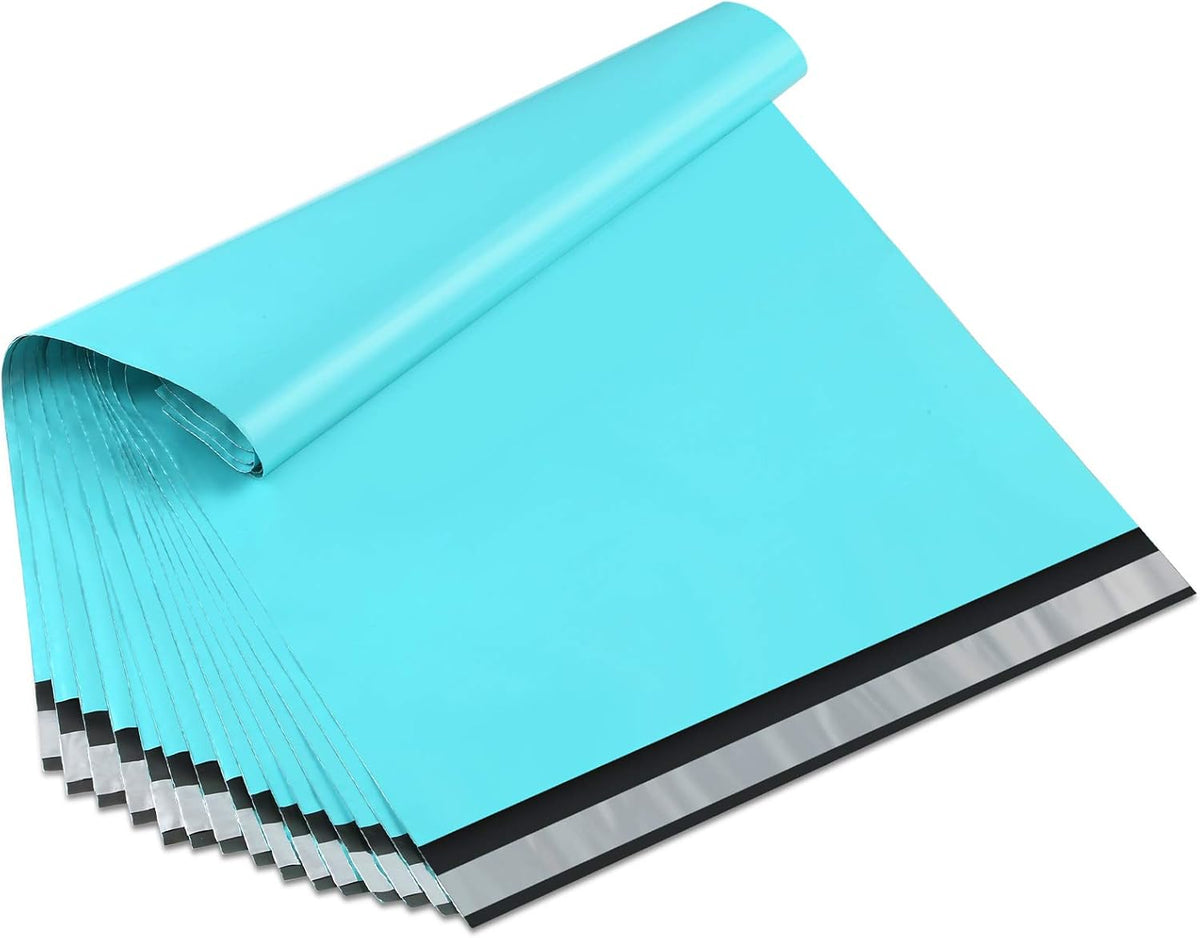 UCGOU Poly Mailers 14.5x19 Inch Teal 100 Pack Large Shipping Bags #7 Strong Thick Mailing Envelopes Self Sealing Adhesive Waterproof and Tear Proof Mailing Bags for Shipping Clothes