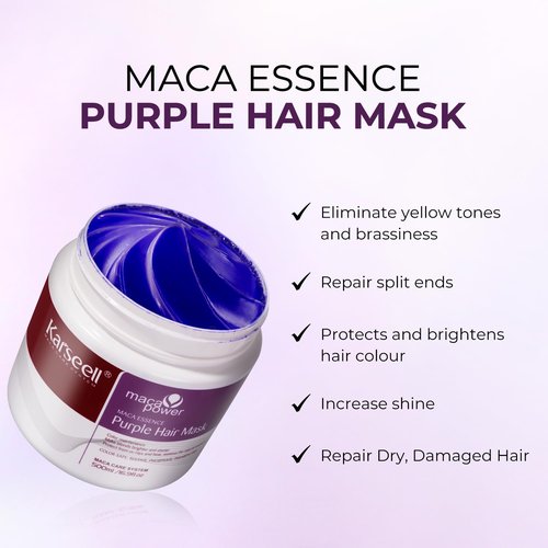 Karseell Purple Shampoo and Conditioner Set with Moroccan Argan Oil for Hair