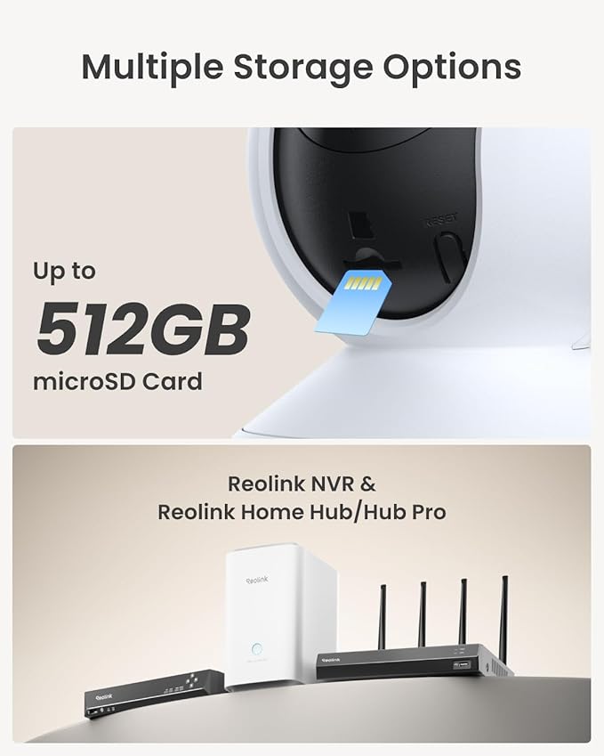 REOLINK 4MP 2K Indoor Camera E1, Plug-in Wireless WiFi 6 Security Camera, 360 Degree Pet Camera with Phone app, Baby Monitor with Person/Pet/Cry Detection, Night Vision, 2-Way Talk, Local Storage