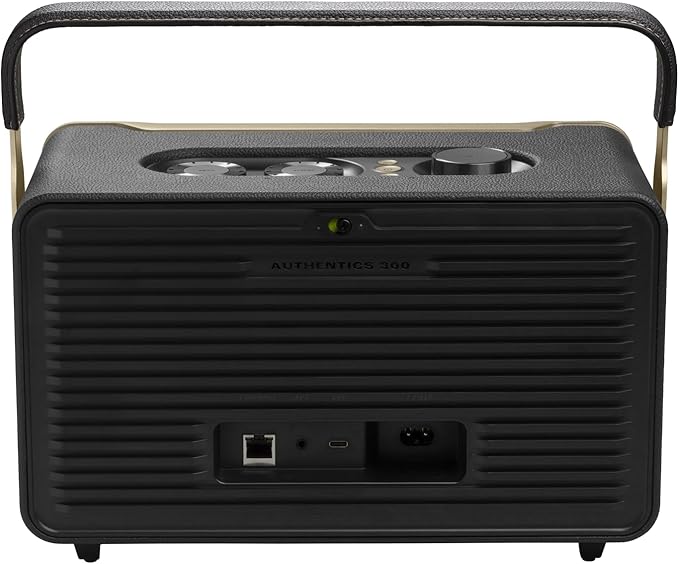 JBL Authentics 300 Portable Wireless Bluetooth Speaker (Black/Gold)
