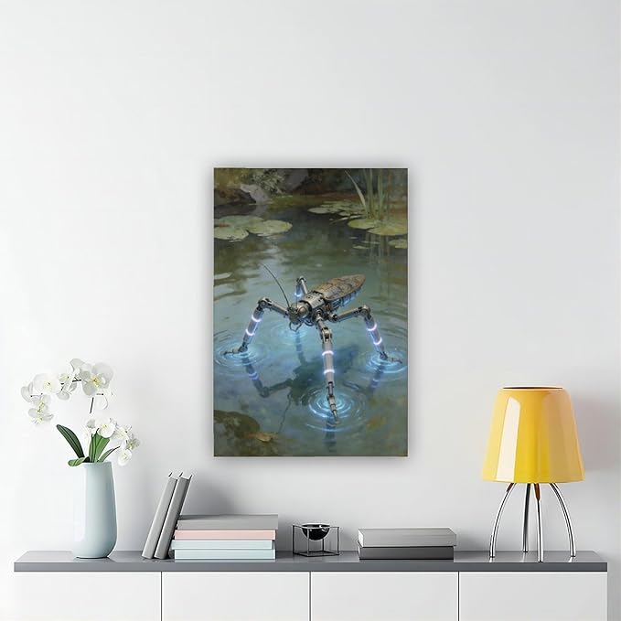 Framed Modern Sci Fi Wall Art for Living Room And Studio Futuristic Minimalist Decor 20x30inch(50x75cm)