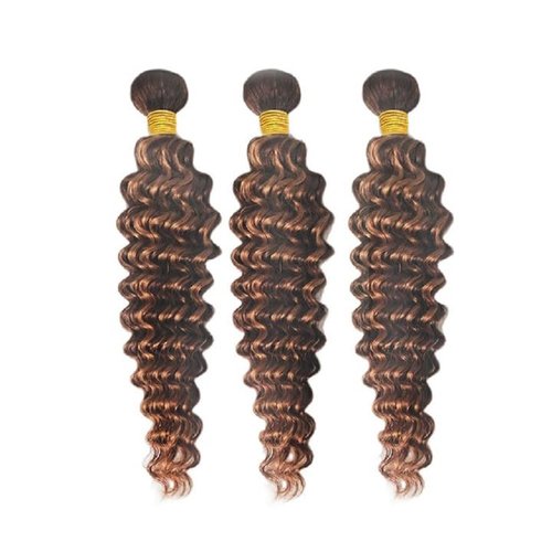 Habiliana Bundles Human Hair 18 20 22 Inch Deep Wave P4/30 Human Hair Bundles 11A Unprocessed Brazilian Virgin Quick Weave Hair Extensions for Black Women
