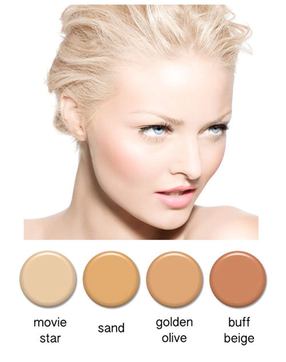 4pc FAIR Complexion Professional Airbrush Cosmetic Makeup Set 1/2 oz bottles