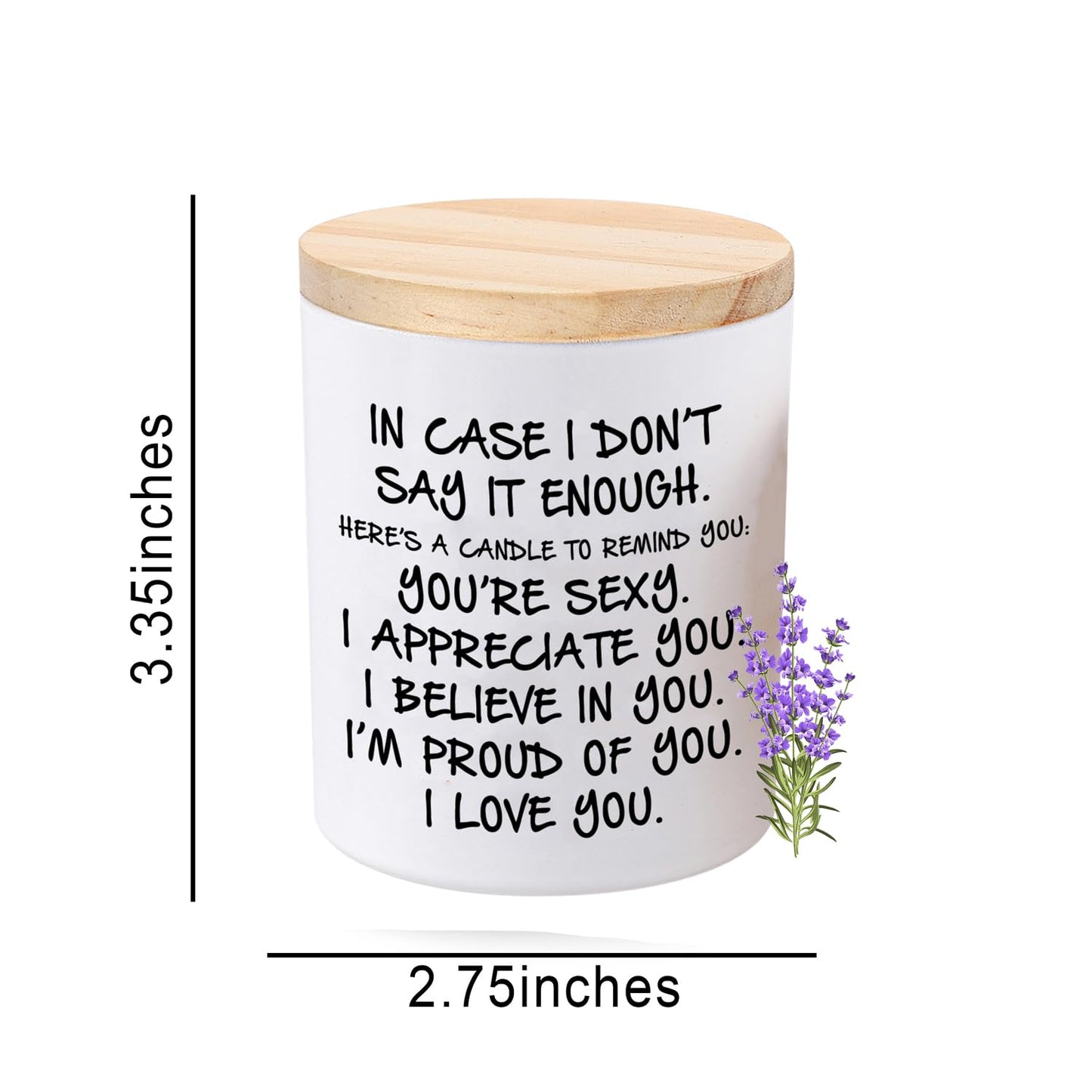 BFJLIFE Candles Gifts for Her Funny Novelty Unique Valentines Mothers Day Anniversary Birthday Christmas Gifts for Girlfriend Wife Stocking Stuffers Lavender Scented Soy Candle