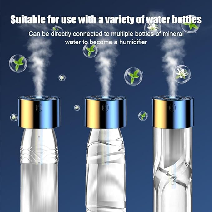 Car Humidifier, Car Diffuser, 300ml Car Diffusers for Essential Oils, Smart Car Air Freshener Diffuser, USB Cool Mist Humidifier Diffuser, 7-LED Color Changing, for Car Home Office Bedroom (Cologne)