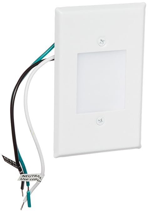 Elco Lighting ELST66W 120V LED Mini Step Light with Smooth White Acrylic Lens