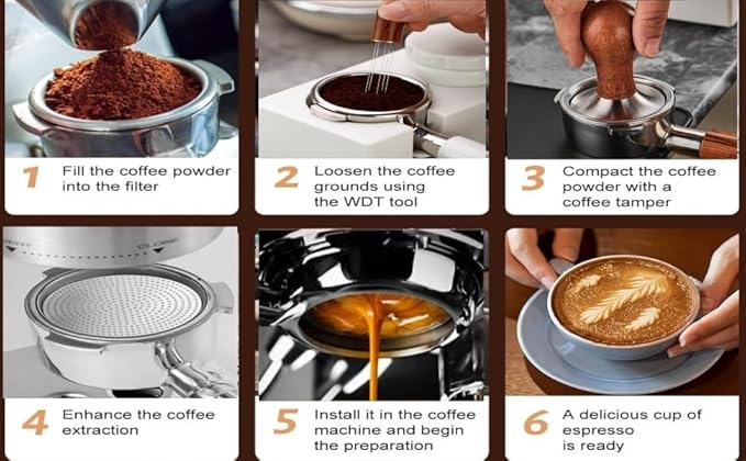 53.3mm Espresso Accessories Kit, 24PCS Coffee Tamper Set，Barista Kit, WDT Tool,316stainlesss Frothing Pitcher, Stirrer, Tamper Mat, Latte Art Pen ， Coffee puck screen
