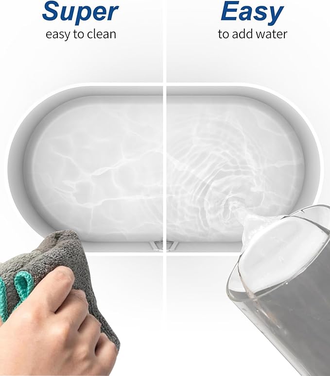 SZO Double Spray Humidifiers for Bedroom Large Room, 2.5L Cool Mist Humidifier for Plants Baby Nursery, Dual Nozzle Output, 16dB Quiet, Auto Shut-Off, Night Light, White