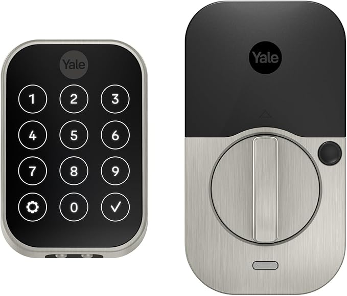 Yale Home Assure Lock 2 Deadbolt, Satin Nickel Keyless Entry Door Lock with Digital Touchscreen Keypad and Bluetooth Connectivity (No Wi-Fi), ‎ ‎YRD450-BLE-619