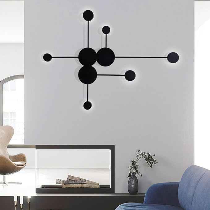 Lights LED Modern Indoor Nordic Circle Background Creatively Decorative Acrylic for Living Room Bedroom