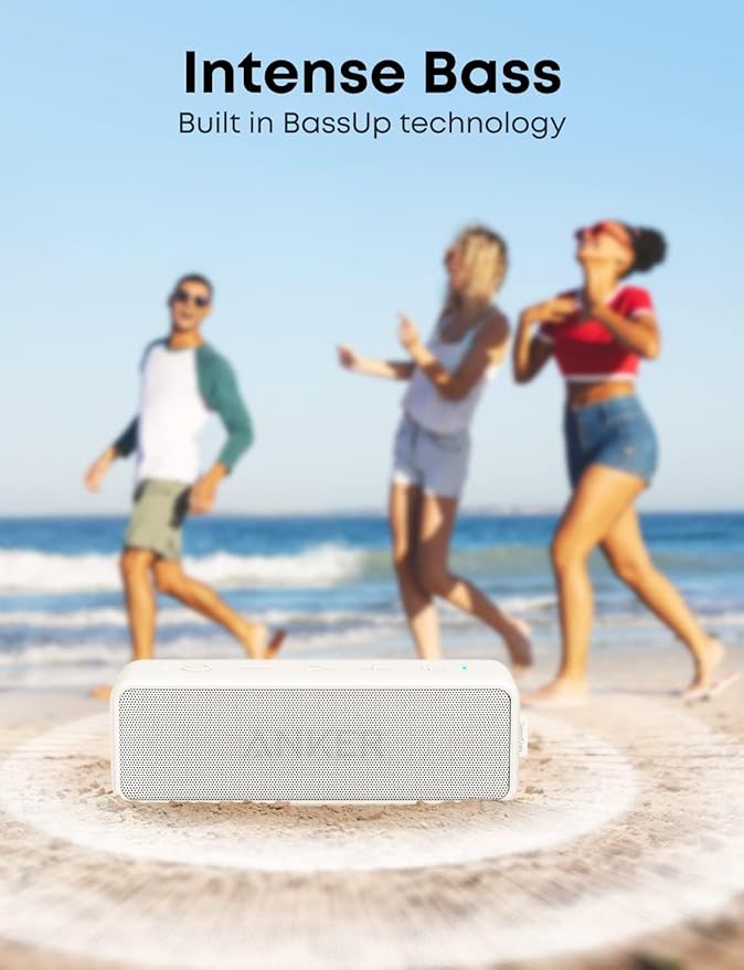 Soundcore Anker 2 Portable Bluetooth Speaker with Stereo Sound, Bluetooth 5, Bassup, IPX7 Waterproof, 24-Hour Playtime, Wireless, Speaker for Home, Outdoors, Travel