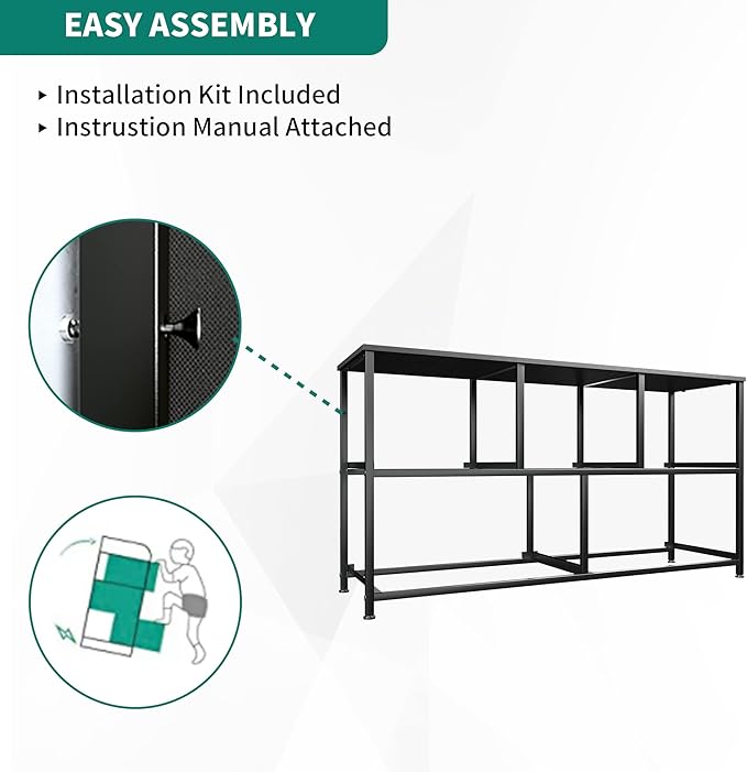 YITAHOME Dresser with 5 Drawers - Fabric Storage Tower, Organizer Unit for Bedroom, Living Room, Closets - Sturdy Steel Frame, Wooden Top