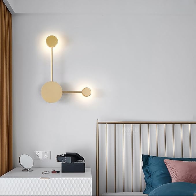 Lights LED Modern Indoor Nordic Circle Background Creatively Decorative Acrylic for Living Room Bedroom