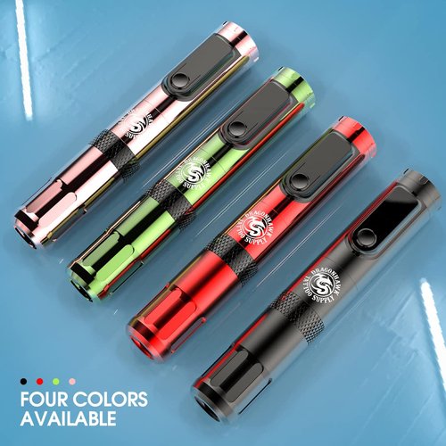 Dragonhawk X4 Tattoo Gun Wireless Tattoo Pen Machine with Two Replacement Batteries Coreless Motor by Mcore Lightweight Slim Great for Women Artists