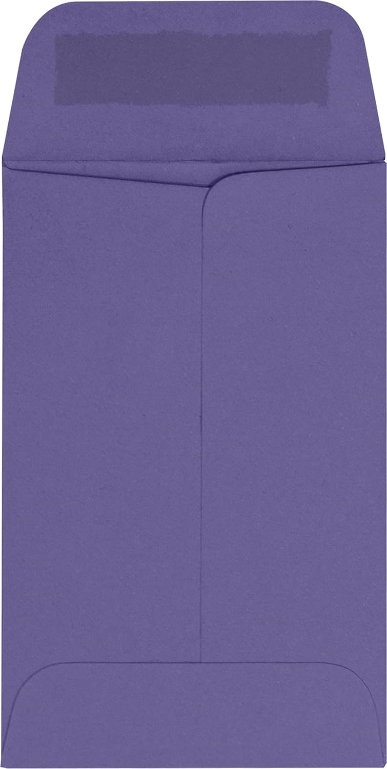 LUXPaper #1 Coin Envelopes | 2 1/4" x 3 1/2" | Wisteria Purple | 80lb. Text | 50 Qty